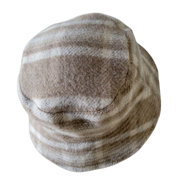 NEW Jenni Reversible Bucket Hat Corduroy Plaid Fall Winter Gorpcore Granola OS - Picture 1 of 6